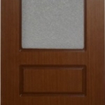 фото Межкомнатная шпонированная дверь "Марсель-3", шпон fine line темный орех. Полотно под стекло.