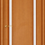 фото Ульяновская межкомнатная дверь Техно-2 светлый анегри остекленная