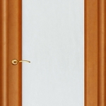 фото Ульяновская межкомнатная дверь Техно-3 светлый анегри остекленная