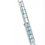 фото Лестница профессиональная трехсекционная с канатной тягой ЛТ-КТ-8