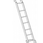 фото Лестница навесная с алюминиевым крюком ЛНСАК-3,1