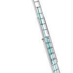 фото Лестница трехсекционная, выдвигаемая тросом ЛТВ-Т-3