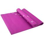 фото Коврик для йоги FM-102 PVC 173x61x0,6 см, с рисунком, фиолетовый (129901)