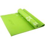 фото Коврик для йоги FM-102 PVC 173x61x0,6 см, с рисунком, зеленый (78599)
