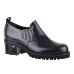 фото SITON Современные черные туфли из кожи со стрекозой на каблуке от бренда Siton