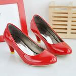 фото Красные туфли для новобрачных обувь Свадебная обувь могут быть настроены в 40-45 очень большой женской обуви