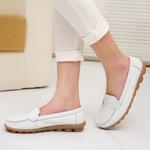 фото Осень обувь asakuchi обувь плоской фасоли обувь чжурчжэней мама обувь Размер сухожилия медсестер обувь в конце маленькой белой обуви