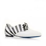 фото LORIBLU Белые туфли с контрастным принтом от итальянского бренда Loriblu