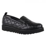фото BALDININI Черные стеганные кожаные туфли на сплошной подошве от бренда Baldinini
