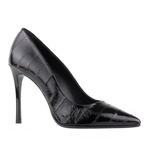 фото FABI Черные кожаные туфли на высоком каблуке-шпильке от бренда Fabi
