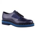 фото FABI Синие кожаные туфли на шнуровке от бренда Fabi