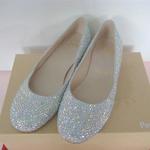 фото Силья линейки обувь низко кристалл с AB цвет алмаза Свадебная обувь большой обуви