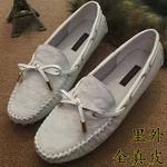 фото Кожа фасоли обувь Розовый Корейский женщина беременных женщин обувь обувь Обувь повседневная обувь летом и осенью 40 мигает белым 34