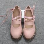 фото Мягкая обувь asakuchi обувь милый сладкий Лолита Японии и Южной Кореи студентов плоский ремень случайные