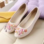 фото Новые ботинки в весенние и летние цветы в мягкий пол, перелом к концу корейской версии Дуг Сладкая обувь обувь комфорта леди Тайд