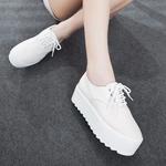 фото Весна, новые белые кружева цветок обувь увеличилась стелс обувь с толстой подошвой платформы обувь Корейский досуг обувь