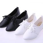 фото Дуг обувь малые в падении корейской версии плоский белый кружева моды обувь женщина туфли белые туфли весенний прилив