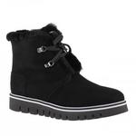 фото BALDININI Замшевые черные зимние ботинки на шнуровке от бренда Baldinini
