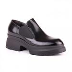фото JEANNOT`s Черные кожаные ботинки на плотной высокой подошве от бренда Jeannot's