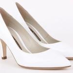 фото Norma J. Baker Белые классические туфли от итальянского бренда Norma J. Baker с небольшим каблуком