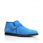 фото ALEXANDER HOTTO Замшевые голубые ботинки с перфорацией от бренда Alexander Hotto