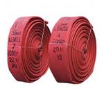 фото Пожарные рукава напорные Латексированные "Латекс", шланги красного цвета с гидроизоляционным слоем из латекса Напорные 1.6 мпа
