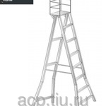 фото Лестница – стремянка сварная с огороженной площадкой СЛ-А-1,7