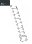 фото Лестница навесная с алюминиевым крюком ЛНСАК-1,8