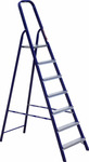 фото Стремянка стальная (7 ступеней) синяя, 145 см