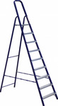 фото Стремянка стальная (9 ступеней) синяя, 187 см