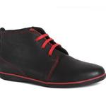 фото SHOES MARKET Зимние черные ботинки с красным декором от Shoes Market