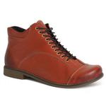 фото SHOES MARKET Зимние ботинки из рыжей кожи от бренда Shoes Market