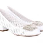 фото GIORGIO FABIANI Белые туфли из кожи с перфорацией от бренда Giorgio Fabiani