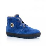 фото BALDININI Зимние простые ботинки из ярко-голубой замши от бренда Baldinini