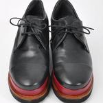 фото Unlace Ботинки кожаные Анлак 56042/1015/чёрный/бордовый/37 Черный/бордовый