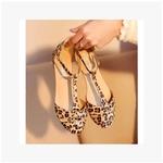 фото Босоножки Leopard Print Flat Heel Women's Sandals 2015 Summer Shoes