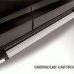 фото Slitkoff Защита порогов алюминиевые Chevrolet Captiva 2013