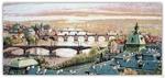 фото Гобелен "Мосты над Влтавой" 17х36 см