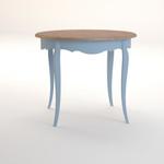 Фото №5 Круглый голубой стол обеденный "Leontina" ST9352SB-ET