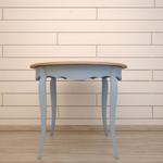 Фото №3 Круглый голубой стол обеденный "Leontina" ST9352SB-ET