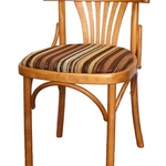 фото Деревянный венский стул Венеция с мягким сидением