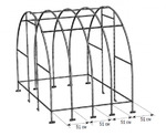 фото Теплица Альфа 8М ВОЛЯ расстояние м/у дугами 51см (Каркас)