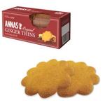 фото Печенье ANNAS "Ginger Thins" (Швеция), тонкое имбирное печенье, 150 г, картонная упаковка