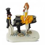 фото Статуэтка, 13 см, пианист и балерина Pastel Ceramica 70015