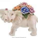фото Статуэтка слон с цветами высота 26 см.