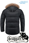 фото Куртка зимняя мужская Braggart Titans 3338 черная, р.3XL, 4XL, 5XL