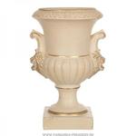 фото Кубок со львами романо старинный персиковый высота 48 см.