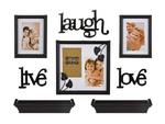 фото Подарочный фотонабор из 8-пр.темный "life,laugh,love" 25*10, 16*21, 26*26 см. Polite Crafts&amp;gifts (189-101)