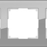 фото Рамка на 3 поста (серый,стекло) WL01-Frame-03|a030777 WERKEL