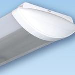 фото Люминесцентный потолочный светильник ЛПО46-2х18-014 Luxe 2х18Вт, прозрачный рассеиватель, электронный ПРА, плоская торцевая крышка | арт. 1056218014 | АСТЗ